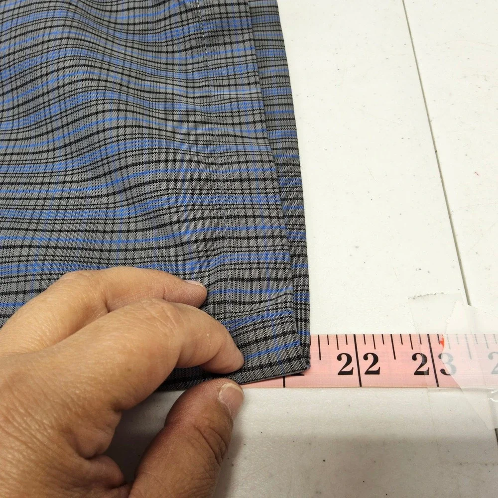 Ben Hogan Performance Golf Shorts‎ Mens 36 Grey Blue Plaid Check Athletic